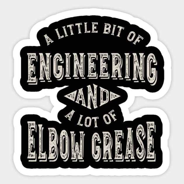 Funny Robotics Saying A Little Bit of Engineering Sticker by whyitsme